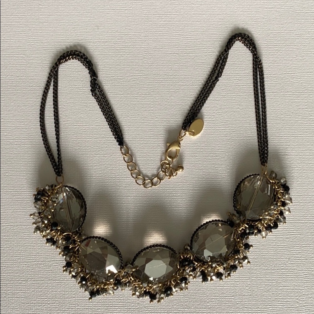 Charming Charlie Black and Gold Necklace